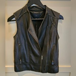 Lambskin Leather Vest. Sz xs